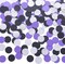 Purple Black and Silver Confetti Table Decoration -Silver,Purple,Black